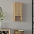 Ντουλάπι μπάνιου επιτοίχιο Mis Megapap χρώμα sapphire oak 30x21,8x71εκ.