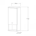Ντουλάπι μπάνιου επιτοίχιο Mis Megapap χρώμα sapphire oak 30x21,8x71εκ.