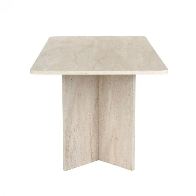 Τραπέζι Linza Megapap χρώμα travertine 180x90x75εκ.