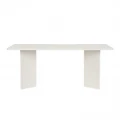 Τραπέζι Linza Megapap χρώμα λευκό 180x90x75εκ.