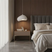 Φωτιστικό οροφής Loval Megapap E27 fiberglass μονόφωτο χρώμα λευκό 32x27x120εκ.