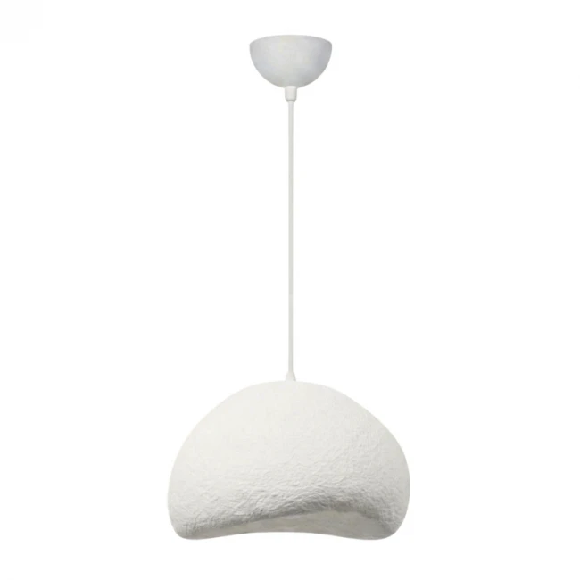 Φωτιστικό οροφής Loval Megapap E27 fiberglass μονόφωτο χρώμα λευκό 50x44x120εκ.