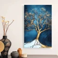 Πίνακας σε καμβά "Golden Tree" Megapap ψηφιακής εκτύπωσης 70x100x3εκ.