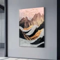 Πίνακας σε καμβά "Abstract Mountain" Megapap ψηφιακής εκτύπωσης 70x100x3εκ.
