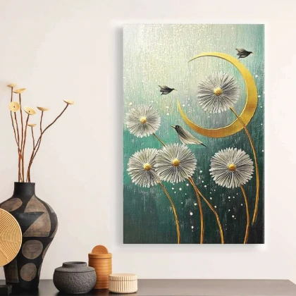 Πίνακας σε καμβά "Wildflowers" Megapap ψηφιακής εκτύπωσης 70x100x3εκ.