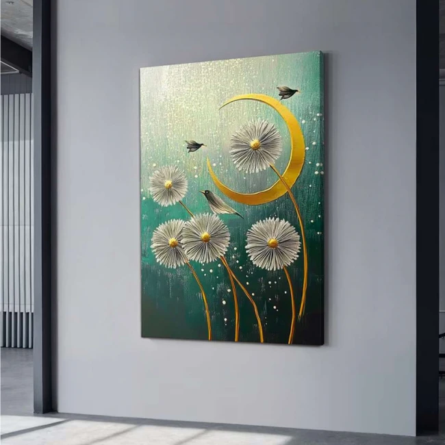 Πίνακας σε καμβά "Wildflowers" Megapap ψηφιακής εκτύπωσης 70x100x3εκ.