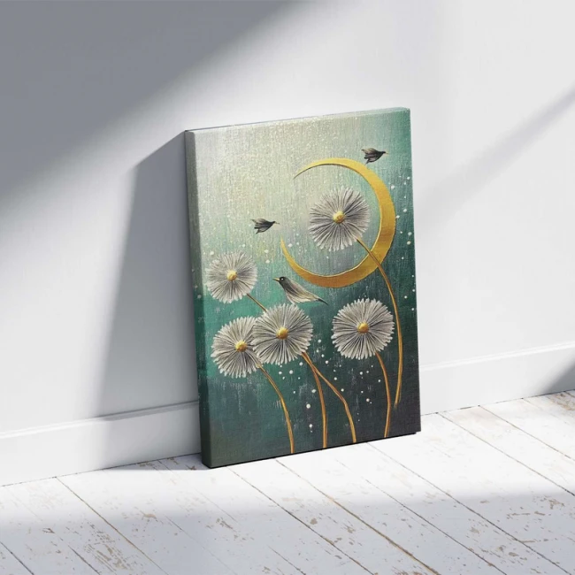 Πίνακας σε καμβά "Wildflowers" Megapap ψηφιακής εκτύπωσης 70x100x3εκ.