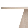 Τραπέζι Virela Megapap χρώμα travertine Ø120x75εκ.