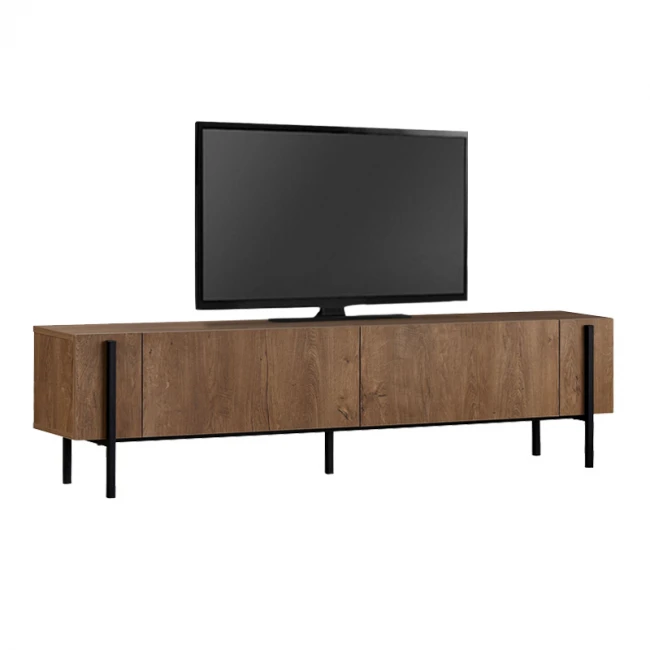 Έπιπλο τηλεόρασης Nexus Megapap χρώμα καρυδί 180x30x45,5εκ.