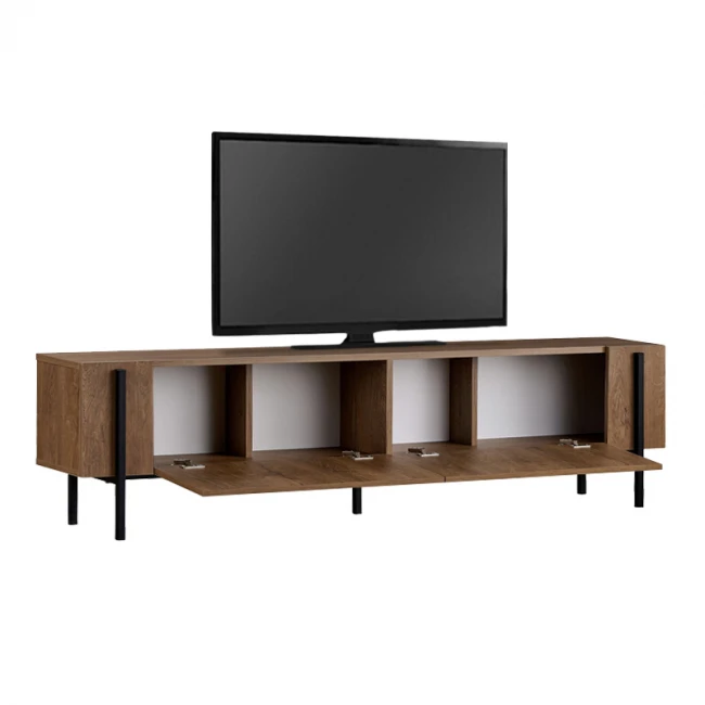 Έπιπλο τηλεόρασης Nexus Megapap χρώμα καρυδί 180x30x45,5εκ.