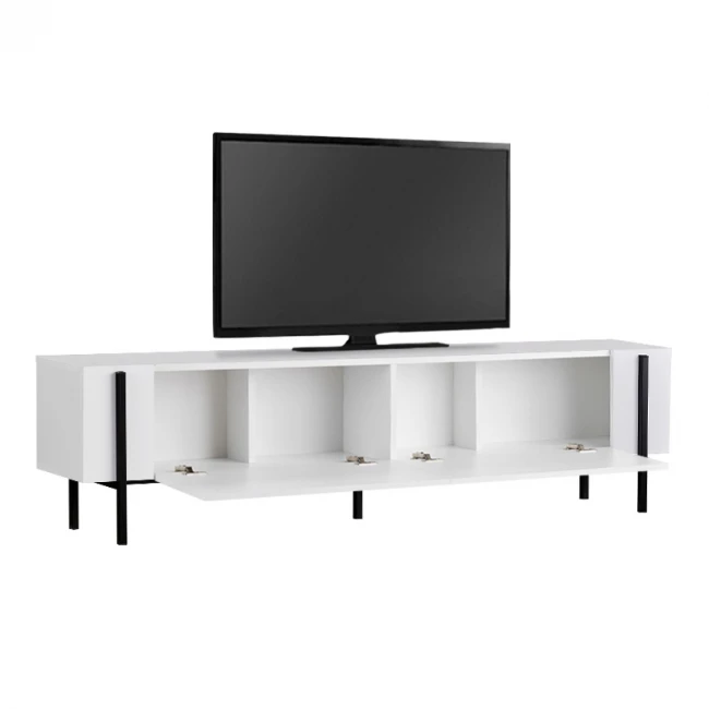 Έπιπλο τηλεόρασης Nexus Megapap χρώμα λευκό 180x30x45,5εκ.