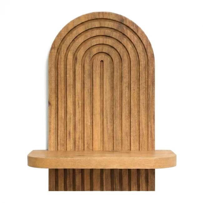 Ραφιέρα τοίχου Artwill Megapap Mdf χρώμα oak 26x13x35εκ.