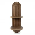 Ραφιέρα τοίχου Artwill Megapap Mdf χρώμα wenge 26x13x70εκ.