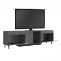 Έπιπλο τηλεόρασης Arlen Megapap με Led Rgb χρώμα ανθρακί 180x32x50εκ.