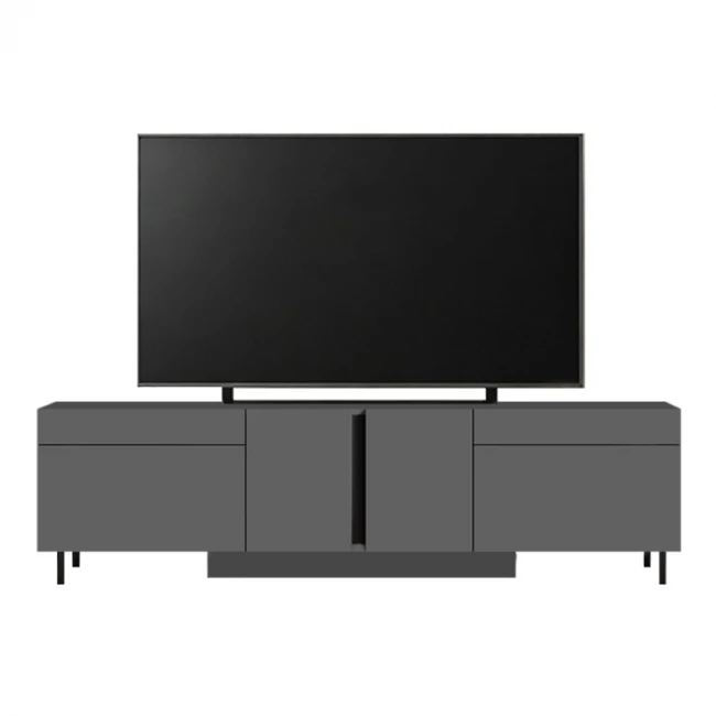 Έπιπλο τηλεόρασης Arlen Megapap με Led Rgb χρώμα ανθρακί 180x32x50εκ.