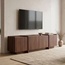 Έπιπλο τηλεόρασης Dorma Megapap χρώμα καρυδί 180x35x46,2εκ.