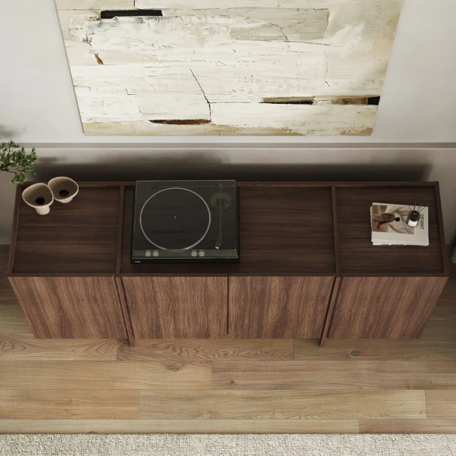 Μπουφές Dorma Megapap χρώμα καρυδί 180x45x80,2εκ.