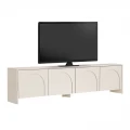 Έπιπλο τηλεόρασης Aurelia Megapap χρώμα κρεμ 180x32x45εκ.