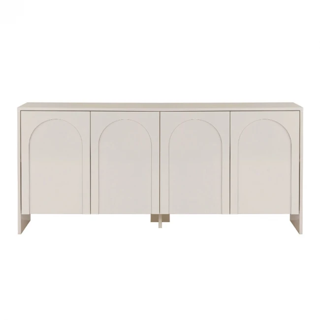 Μπουφές Aurelia Megapap χρώμα κρεμ 180x45x80εκ.