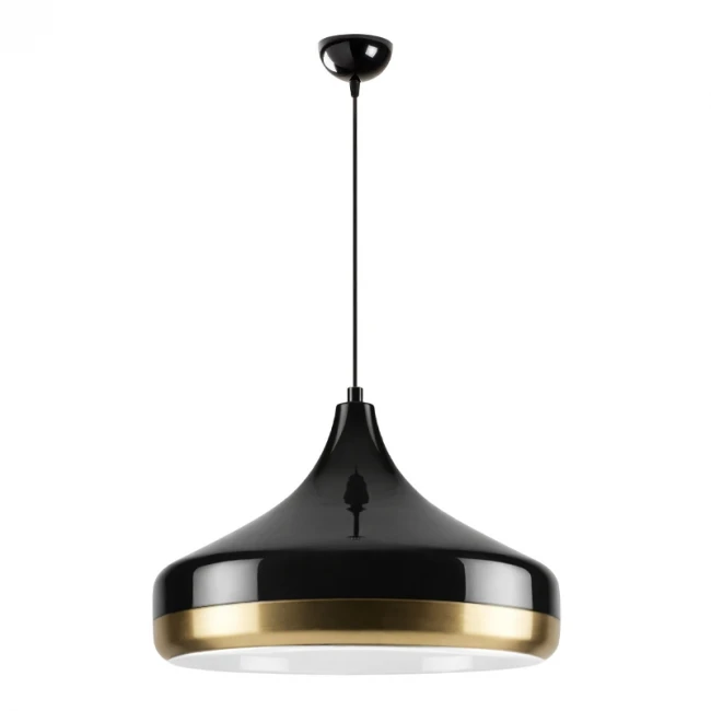 Φωτιστικό οροφής Vasli Megapap E27 μεταλλικό μονόφωτο χρώμα μαύρο Ø36x42/122εκ.