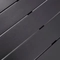 Τραπέζι κήπου Poseidon Megapap μέταλλο - ξύλο χρώμα μαύρο 180x92x75εκ.