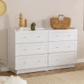 Συρταριέρα Henry Megapap χρώμα λευκό 140x40x75εκ.