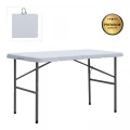 Τραπέζι catering - συνεδρίου Capri Megapap πτυσσόμενο - βαλίτσα χρώμα λευκό του πάγου 120x60x74εκ.