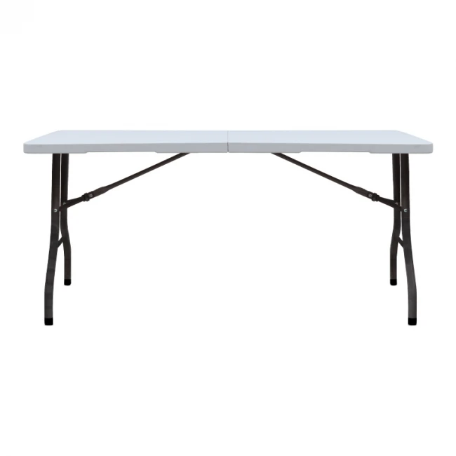 Τραπέζι catering - συνεδρίου Capri Megapap πτυσσόμενο - βαλίτσα χρώμα λευκό του πάγου 152x70x74εκ.