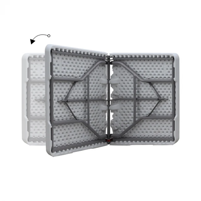 Τραπέζι catering - συνεδρίου Capri Megapap πτυσσόμενο - βαλίτσα χρώμα λευκό του πάγου 152x70x74εκ.