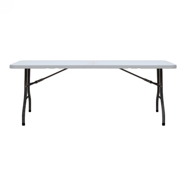 Τραπέζι catering - συνεδρίου Capri Megapap πτυσσόμενο - βαλίτσα χρώμα λευκό του πάγου 183x76x74εκ.