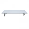 Τραπέζι catering - συνεδρίου Capri Megapap πτυσσόμενο - βαλίτσα χρώμα λευκό του πάγου 240x76x74εκ.