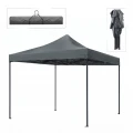 Κιόσκι - Gazebo Bari Megapap πτυσσόμενο μεταλλικός σκελετός - αδιάβροχο ύφασμα χρώμα γκρι 3x3x3,10m.