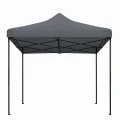 Κιόσκι - Gazebo Bari Megapap πτυσσόμενο μεταλλικός σκελετός - αδιάβροχο ύφασμα χρώμα γκρι 3x3x3,10m.