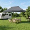 Κιόσκι - Gazebo Bari Megapap πτυσσόμενο μεταλλικός σκελετός - αδιάβροχο ύφασμα χρώμα γκρι 3x4,5x3,20m.