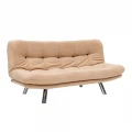 Καναπές - Κρεβάτι Hippo Megapap τριθέσιος υφασμάτινος χρώμα κρεμ 180x87x85εκ.