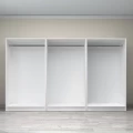 Ντουλάπα ρούχων Victoria Megapap εξάφυλλη χρώμα λευκό 300x60x181εκ.