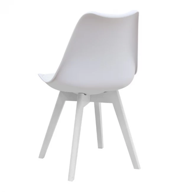 Σετ τραπεζαρία 5τμχ Darlen - Viva Megapap χρώμα sapphire oak - λευκό 125x72x74εκ.