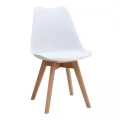 Σετ τραπεζαρία 5τμχ Darlen - Viva Megapap χρώμα sapphire oak - λευκό/φυσικό πόδι 125x72x74εκ.