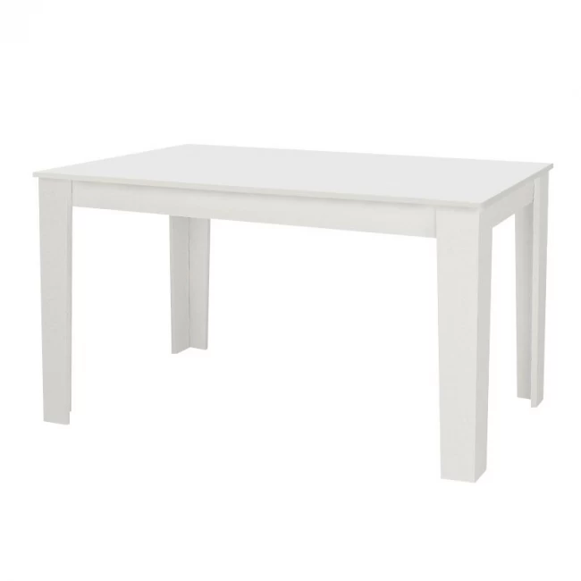 Σετ τραπεζαρία 5τμχ Darlen - Alma Megapap χρώμα λευκό - γκρι 125x72x74εκ.