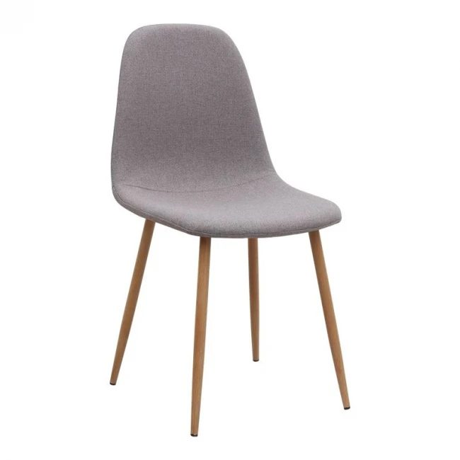Σετ τραπεζαρία 5τμχ Bohema - Iris Megapap χρώμα ivory/sepet oak - ανοιχτό μπεζ Ø90x77,7εκ.