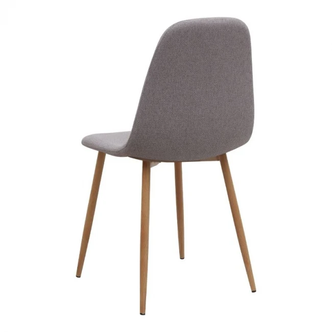 Σετ τραπεζαρία 5τμχ Bohema - Iris Megapap χρώμα ivory/sepet oak - ανοιχτό μπεζ Ø90x77,7εκ.