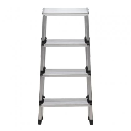 Σκάλα Double Step Perilla αλουμινίου 4+4 σκαλοπάτια 82,5εκ.