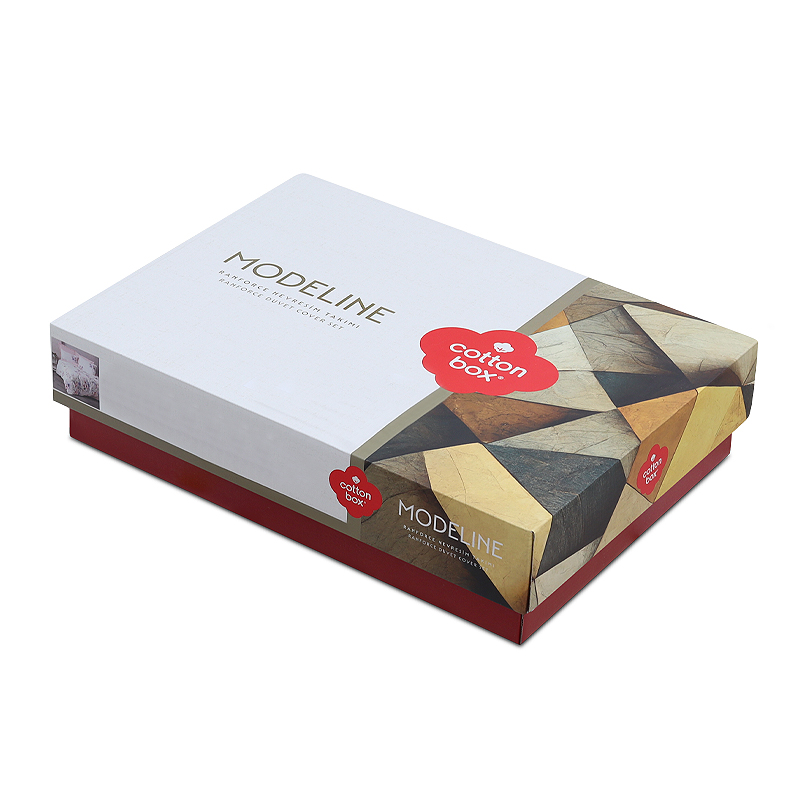 Σετ παπλωματοθήκη Lendell Cotton Box 3 τμχ Μονή (160x220) χρώμα μέντα - λευκό 5