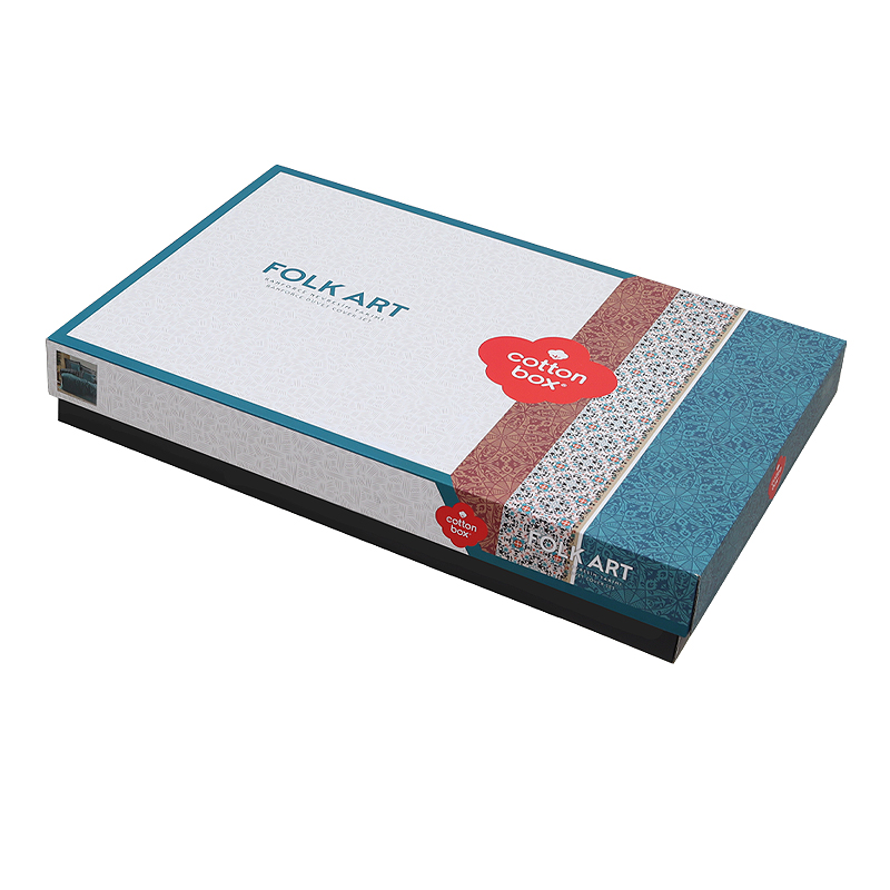 Σετ παπλωματοθήκη Ema Cotton Box 3 τμχ Μονή (160x220) χρώμα πετρόλ 3