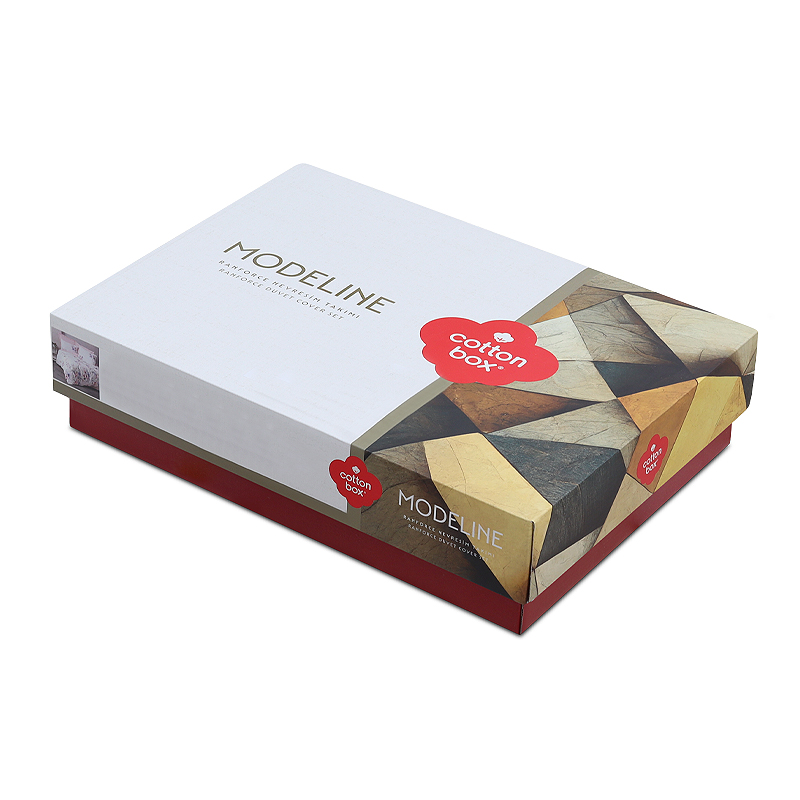 Σετ παπλωματοθήκη Jayda Cotton Box 3 τμχ Μονή (160x220) χρώμα ροζ - λευκό 4