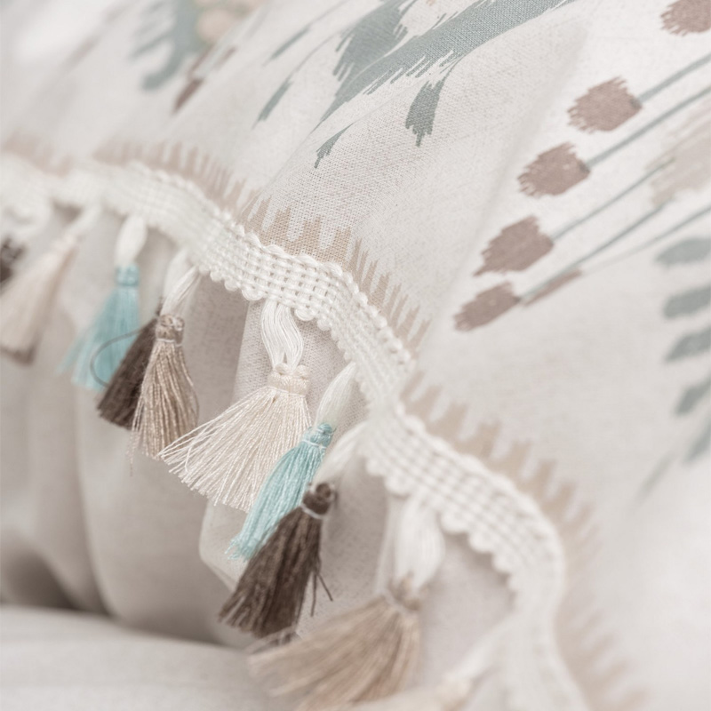 Σετ παπλωματοθήκη Asilo Cotton Box 4 τμχ Διπλή (200x220) χρώμα καφέ - λευκό 3