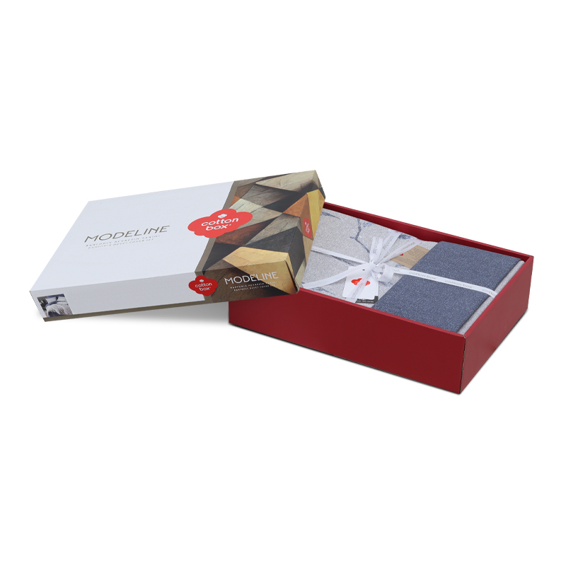 Σετ παπλωματοθήκη Nitsa Cotton Box 3 τμχ Μονή (160x220) χρώμα σκούρο μπλε - γκρι 5