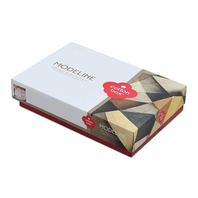 Σετ παπλωματοθήκη Lamina Cotton Box 3 τμχ Μονή (160x220) χρώμα cinnamon 3