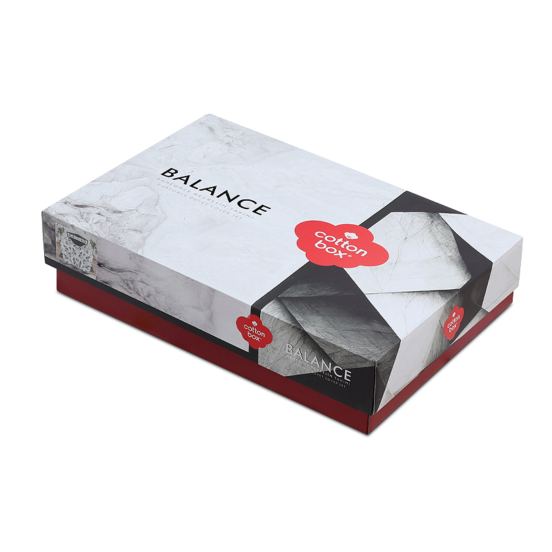 Σετ παπλωματοθήκη Ohia Cotton Box 4 τμχ Διπλή (200x220) χρώμα ανθρακί 3