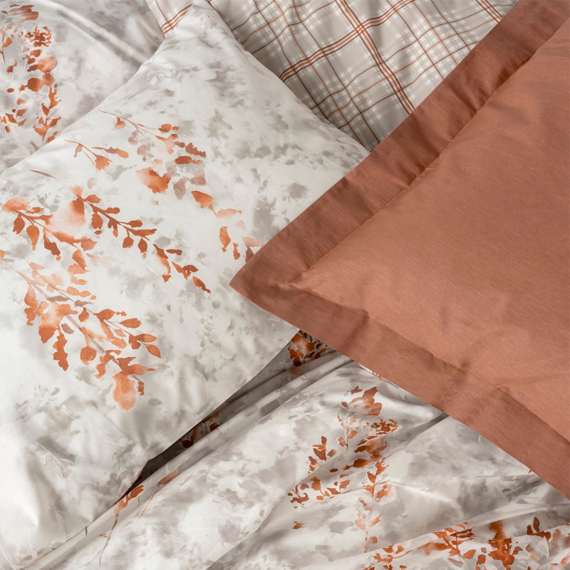 Σετ παπλωματοθήκη Lamina Cotton Box 4 τμχ Διπλή (200x220) χρώμα cinnamon 2